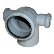 Отвод 110х87,5* с выходом 50 (левый+правый)