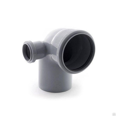 Отвод 110х90 с выходом 50 (левый) Политэк Отвод 110х90 с выходом 50 (левый) Политэк