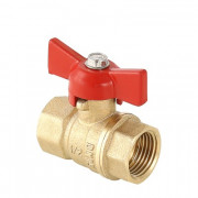 Кран шаровый СТАНДАРТ ⌀ 1/2-3/4" внутр./внутр. бабочка