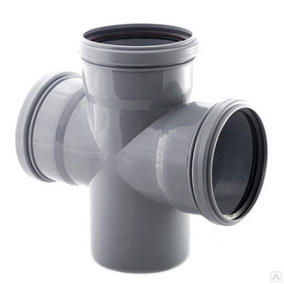 Крестовины полипропиленовые ø 50 - 110 угол 90˚ одноплоскостные "Политэк" Крестовины полипропиленовые ø 50 - 110 угол 90˚ одноплоскостные "Политэк"
