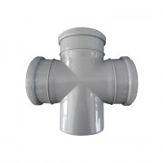 Крестовины полипропиленовые ø 50 - 110 угол 90˚ одноплоскостные "Политэк"