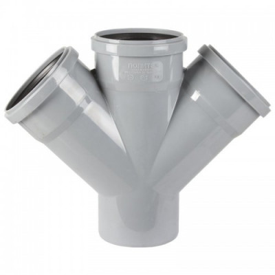 Крестовины полипропиленовые ø 50 - 110 под 45˚ одноплоскостные "Политэк" Крестовины полипропиленовые ø 50 - 110 под 45˚ одноплоскостные "Политэк"