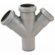 Крестовины полипропиленовые ø 50 - 110 под 45˚ одноплоскостные "Политэк"