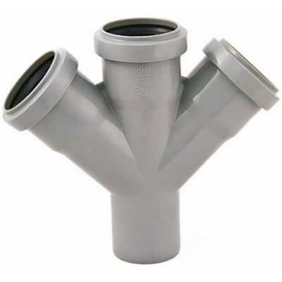 Крестовины полипропиленовые ø 50 - 110 под 45˚ одноплоскостные "Политэк" Крестовины полипропиленовые ø 50 - 110 под 45˚ одноплоскостные "Политэк"