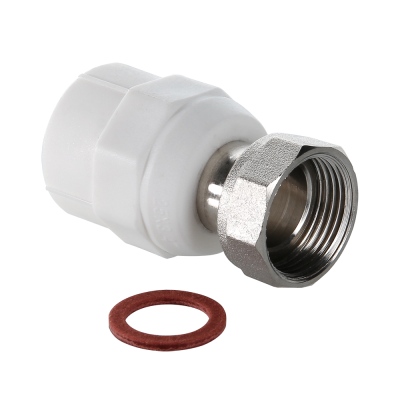 Соединитель полипропиленовый с накидной гайкой диаметры 20-32мм, 1/2-1' Соединитель полипропиленовый с накидной гайкой диаметры 20-32мм, 1/2-1'