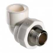 Угольник PPR с переходом на наружную резьбу все диаметры